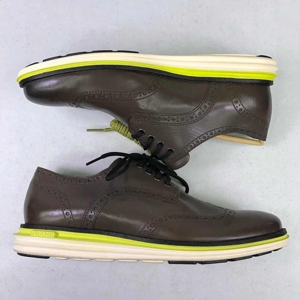 Cole Haan Original Grand Lux Wingtip Oxford Leather Shoes